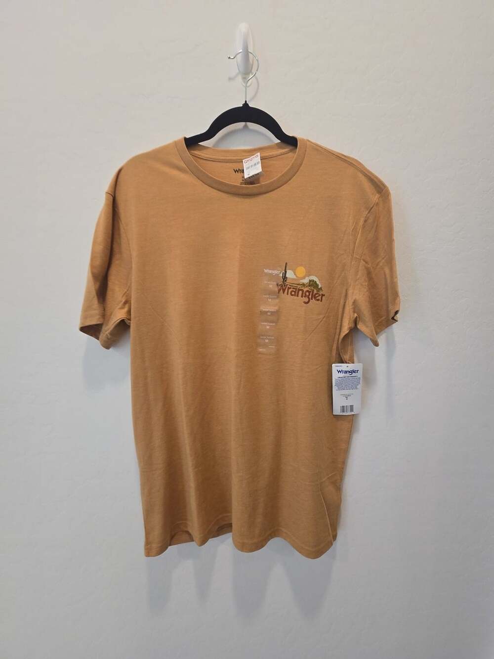 Wrangler The Desert Inn Graphic T-Shirt Size M Brown